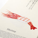 Midori Echizen Washi Wall Calendar - Sushi