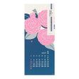 Midori Echizen Washi Wall Calendar L - Flower