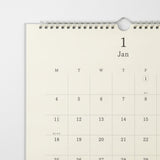 Midori MD Wall Calendar with Pencil