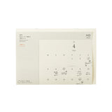 Midori MD Folded Wall Calendar - A4