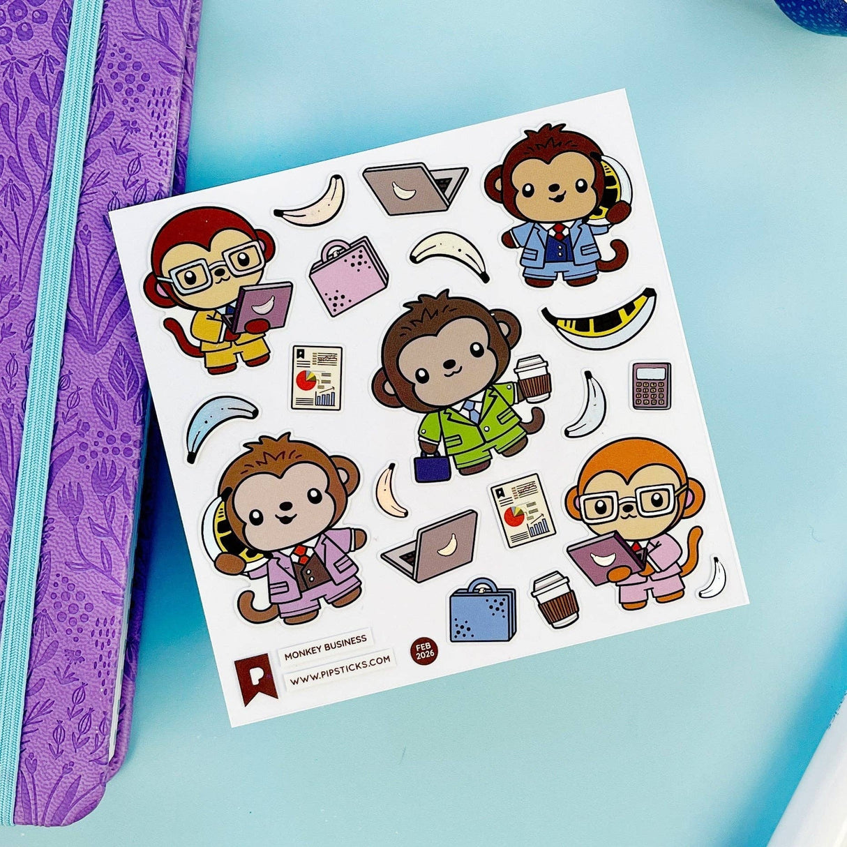 Pipsticks Monkey Business Stickers