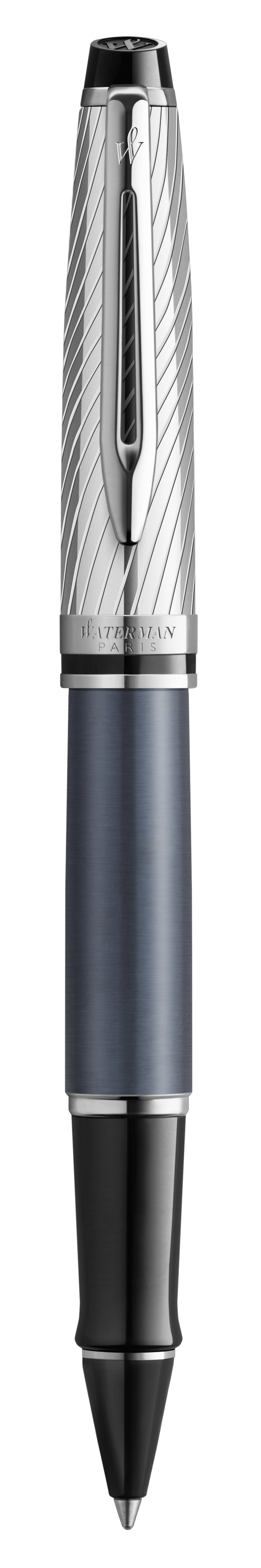 Waterman Expert Deluxe Rollerball Pen - Metallic Stone Grey Lacquer