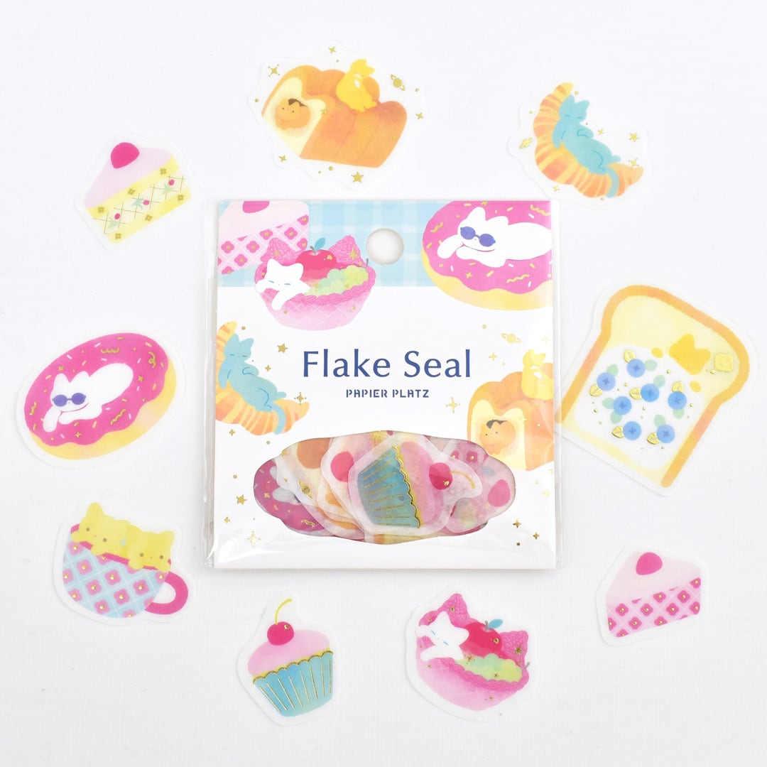 Papier Platz Kazu Miyashita Flake Stickers - Sweets Time