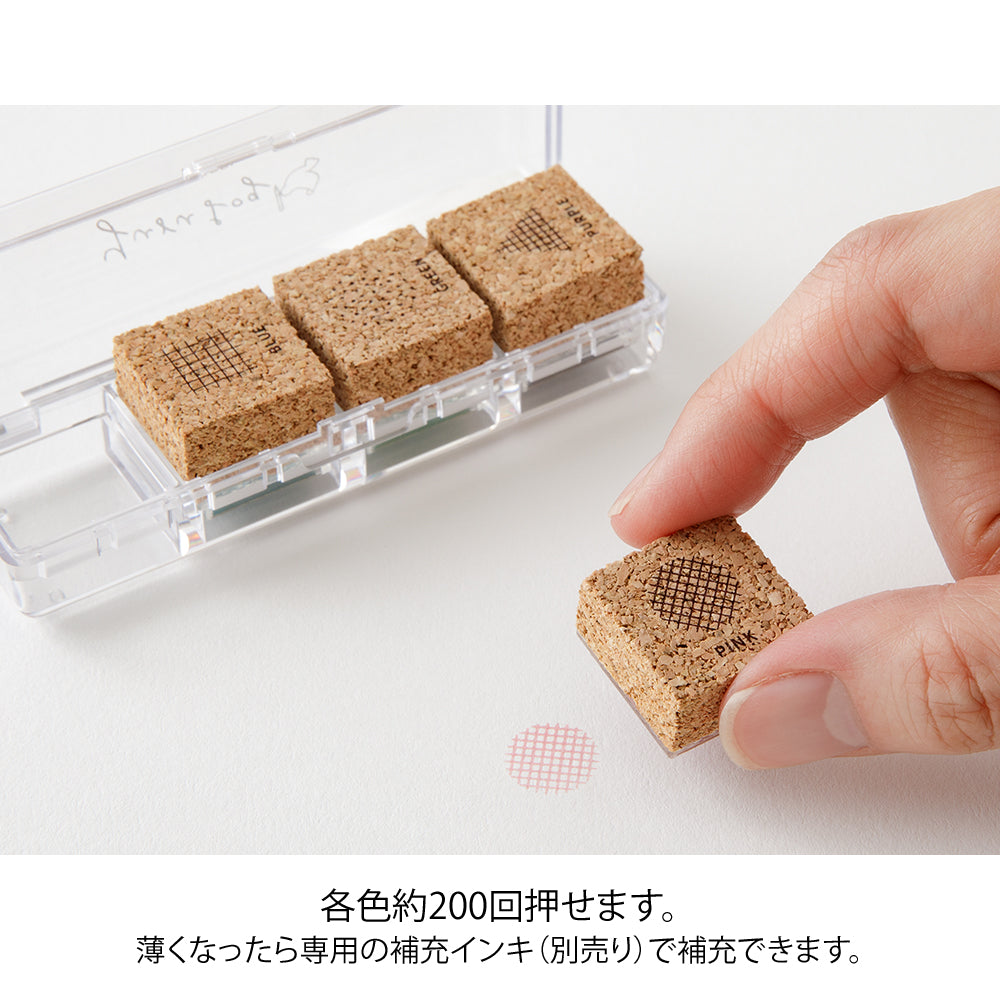 Midori Yuru Log Pre-inked Stamp