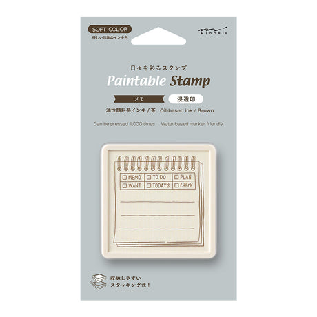 Midori Paintable Pre-Inked Stamp