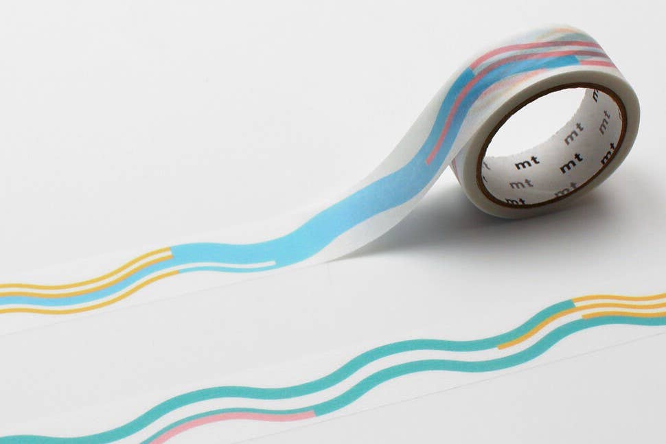 MT Washi Tape - Wavy Pastel