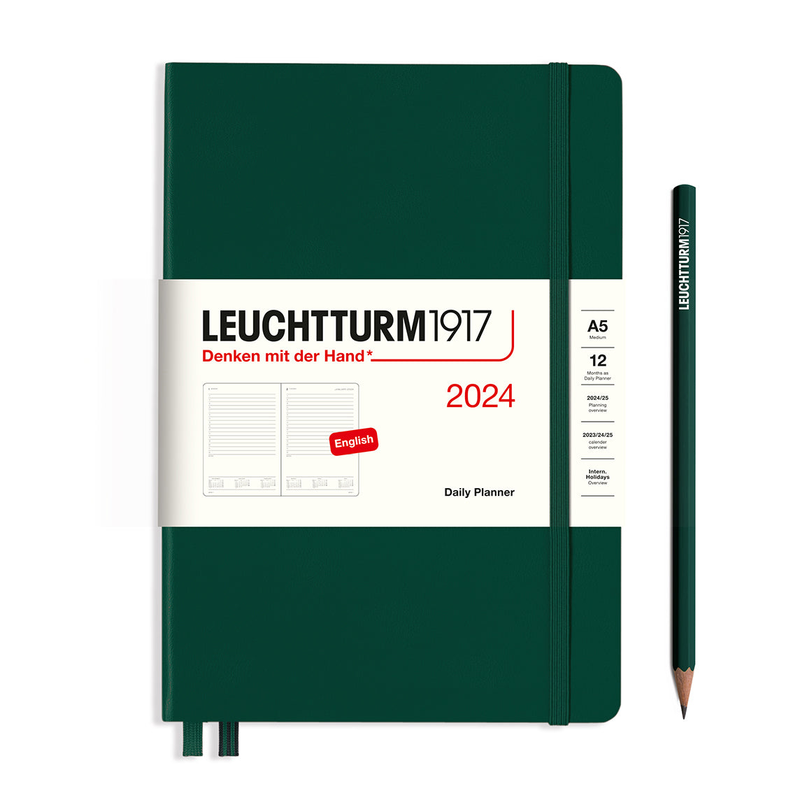 Leuchtturm Daily Planner - Medium (A5) 5 3/4" x 8 1/4"