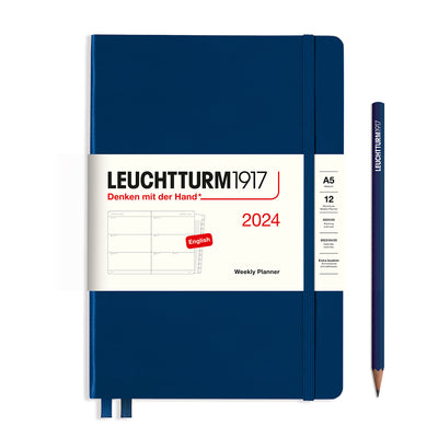 Leuchtturm Weekly Planner - Medium (A5) 5 3/4" x 8 1/4"
