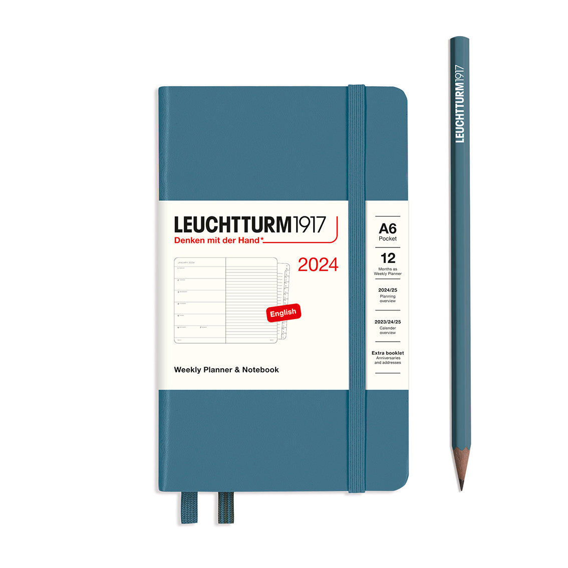 Leuchtturm Weekly Planner & Notebook - Pocket (A6) 3 1/2" x 6"