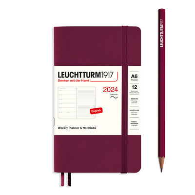 Leuchtturm Weekly Softcover Planner & Notebook - Pocket (A6) 3 1/2" x 6"