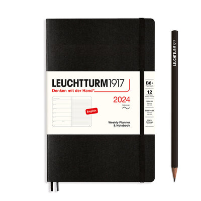 Leuchtturm Weekly Softcover Planner & Notebook - Paperback (B6+) 5" x 7 1/2"
