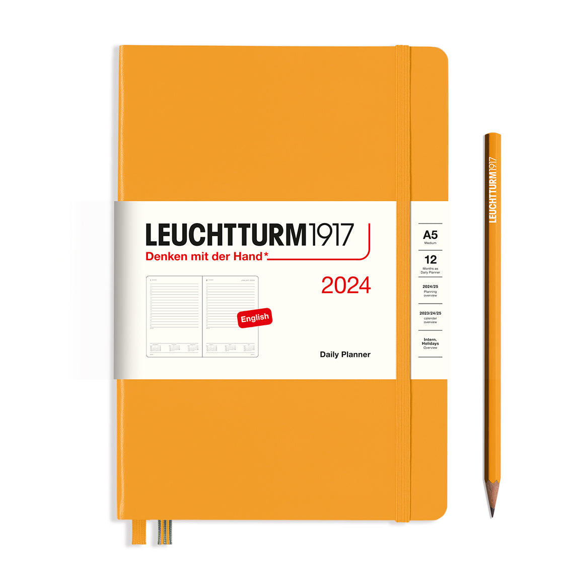 Leuchtturm Daily Planner - Medium (A5) 5 3/4" x 8 1/4"