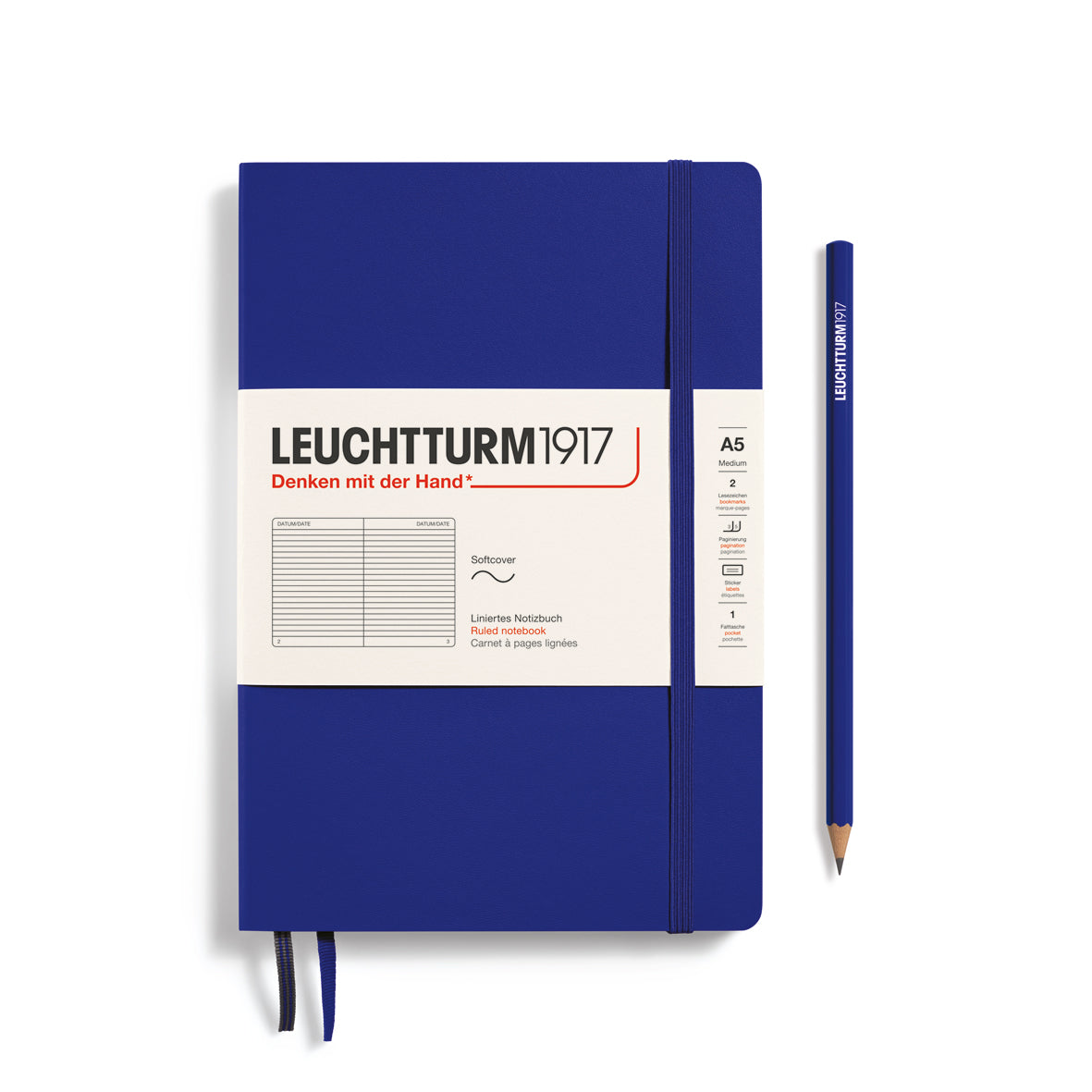 Leuchtturm A5 Softcover Notebook - Ruled