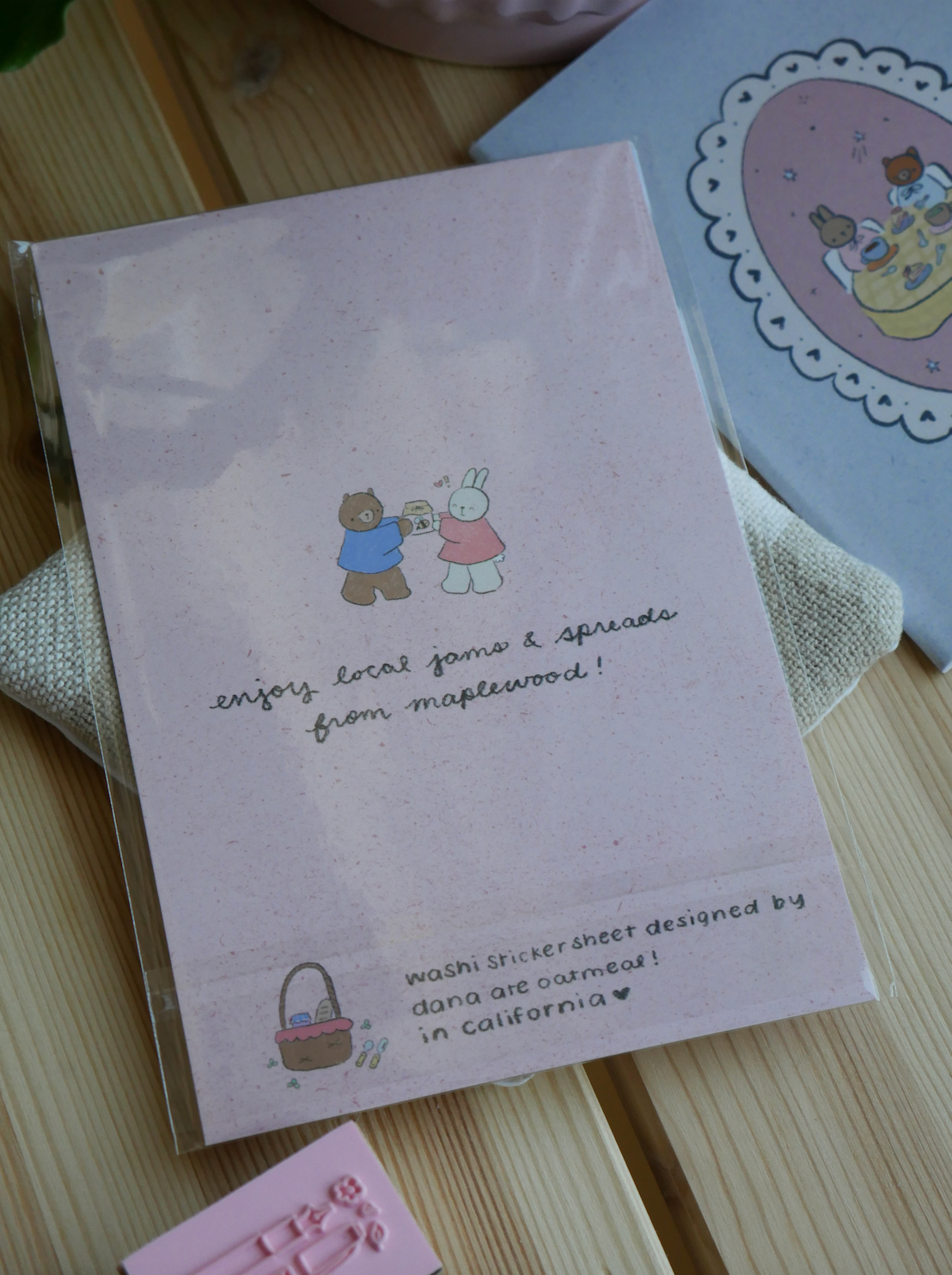 dana ate oatmeal! Jam jars washi sticker sheet