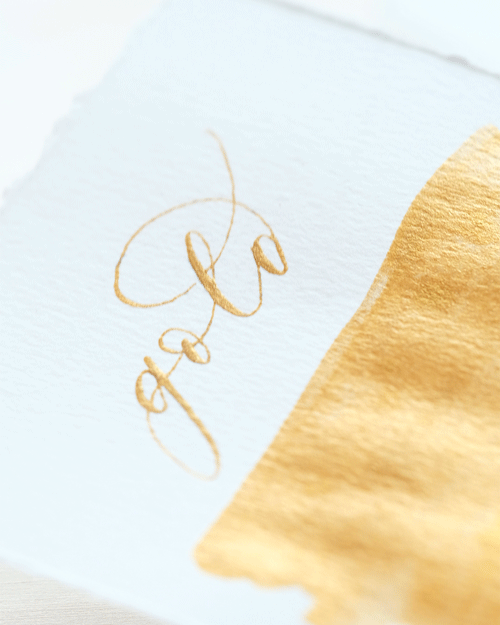 Tom In Calligraphy Tom's Studio Gold - Calligraphy Ink – Atlas Stationers