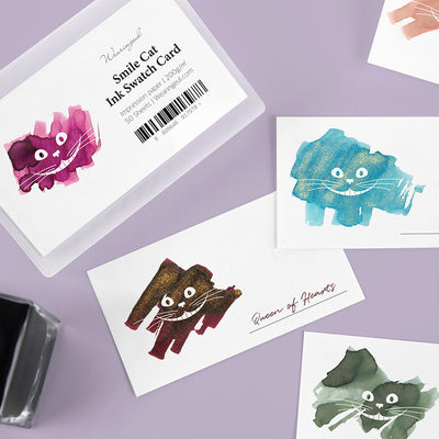 Wearingeul Ink Color Swatch Card - Smile Cat