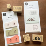 Stamp Marché Marle Illustration Stamp - Coffee and Cat