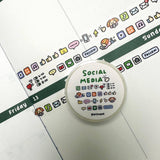 RiN! Studio Social Media Mini Washi Tape
