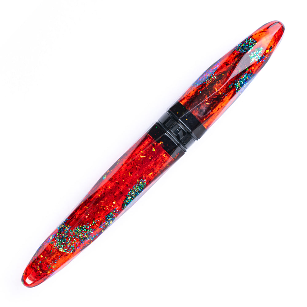 Benu Briolette Fountain Pen - Ruby Forest