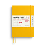 Weekly Planner 2027, 12 Months, English – Medium (A5) Hardcover Sunflower