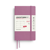 Weekly Planner 2027, 12 Months, English – Pocket (A6) Softcover Dusty Rose