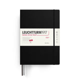 Week Planner 2027, 12 Months, English – Master (A4+) Hardcover Black