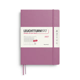 Week Planner 2027, 12 Months, English – Composition (B5) Hardcover Dusty Rose