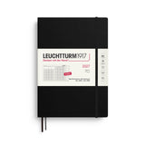 Monthly Planner with Notebook 2027, 16 Months, English – Composition (B5) Softcover Black