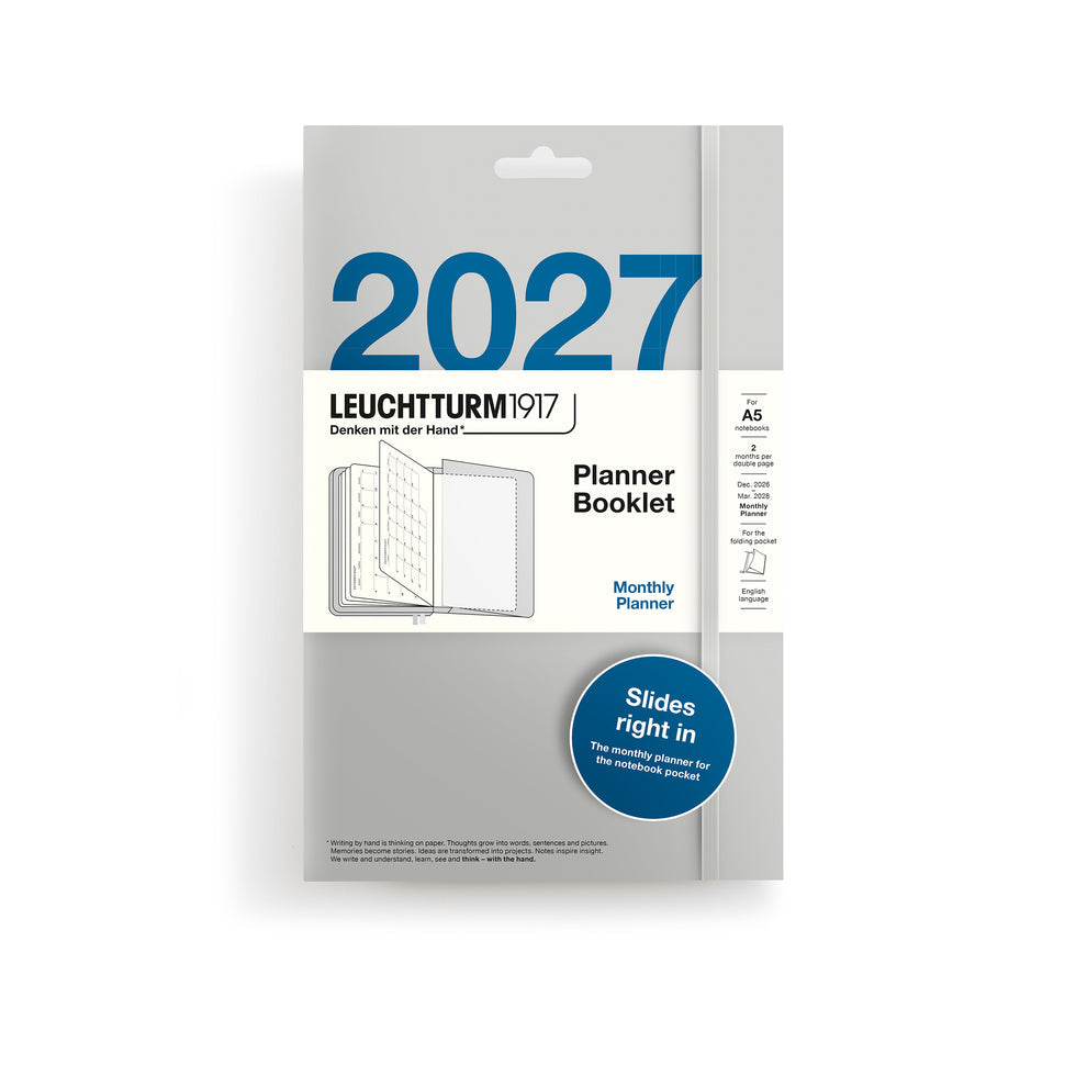 Leuchtturm Planner Booklet - Monthly Planner 2027