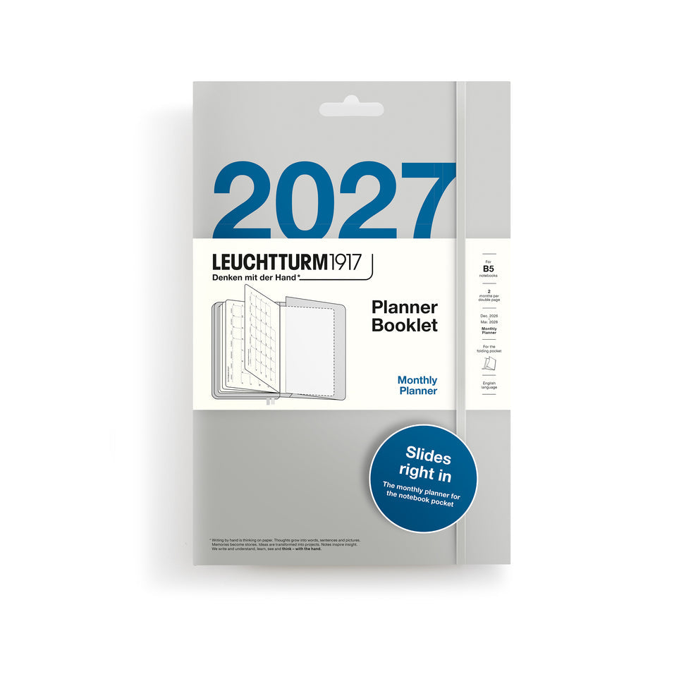 Leuchtturm Planner Booklet - Monthly Planner 2027