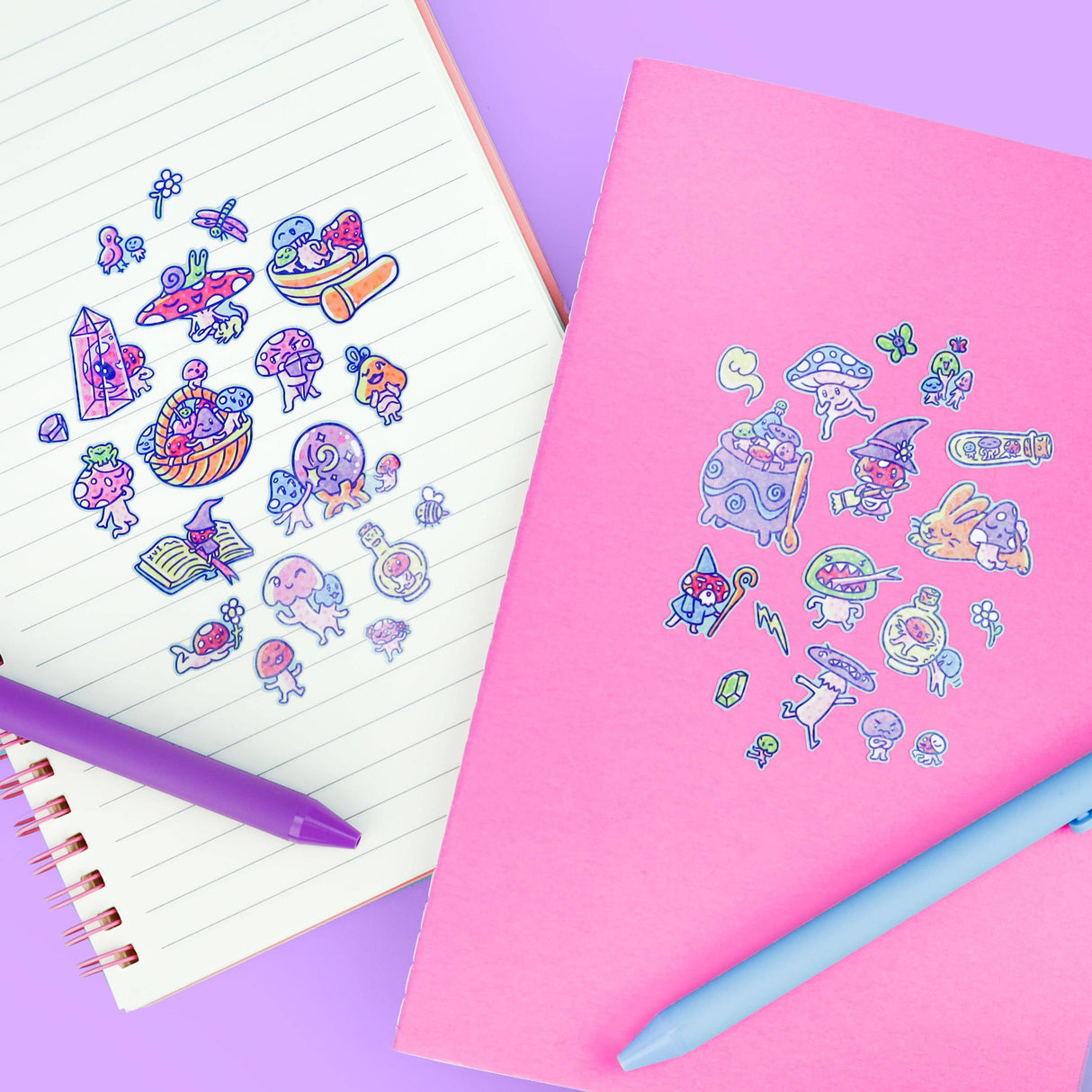 Magic Mushrooms Vinyl Sticker Sheet