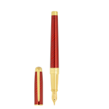 S.T. Dupont Line D Eternity Horsemane Fountain Pen - Red (Limited Edition)