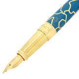 S.T. Dupont Fender Line D Large Fountain Pen - Blue