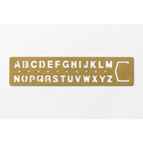 Traveler's Brass Template Alphabet