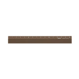 Midori Aluminum Ruler 15cm - Brown