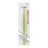 Midori Lens Ruler - 15cm - Yellow