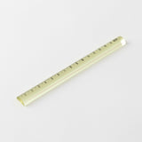 Midori Lens Ruler - 15cm - Yellow