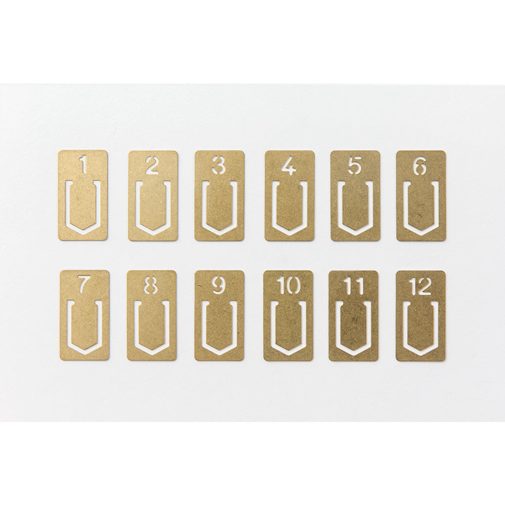 Traveler's Brass Number Clip