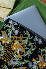 CoraCreaCrafts Bird Embroidered Notebook & Pouch
