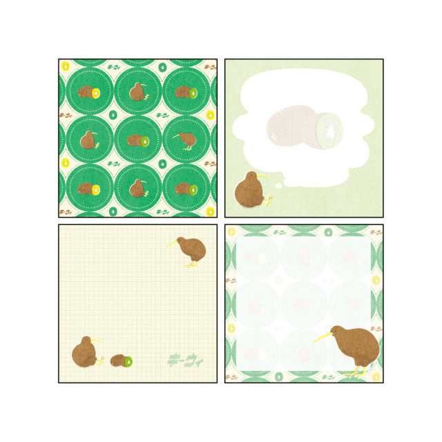 Green Flash Animal Department Store Memo Pad - Kiwi