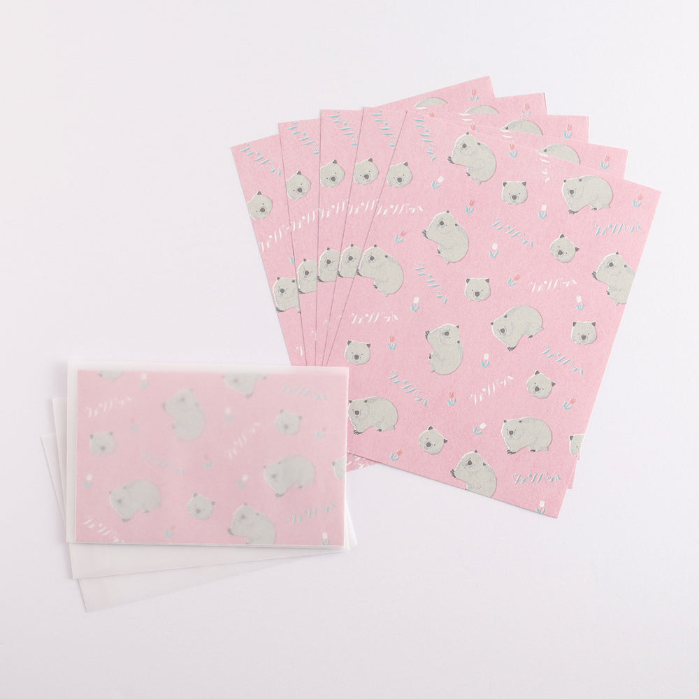 Green Flash Animal Department Store Letter Set - Wombat