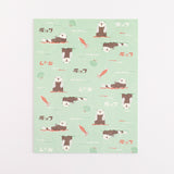 Green Flash Animal Department Store Letter Set - Sea Otter
