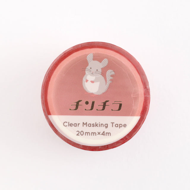 Green Flash Animal Department Store Gold Foil Clear Masking Tape - Chinchilla