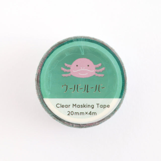 Green Flash Animal Department Store Gold Foil Clear Masking Tape - Axolotl