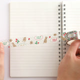 Green Flash Animal Department Store Gold Foil Clear Masking Tape - Quokka