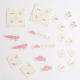 Green Flash Animal Department Store Flake Sticker - Axolotl