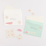 Green Flash Animal Department Store Flake Sticker - Axolotl