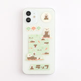 Green Flash Animal Department Store Flake Sticker - Sea Otter