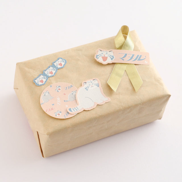 Green Flash Animal Department Store Flake Sticker - Pallas's Cat