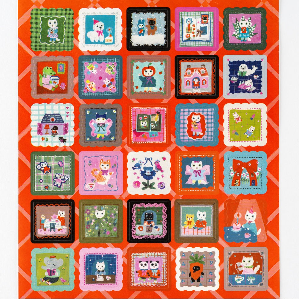 Hobonichi Stickers - Yumi Kitagishi: Daily Life of White Cat